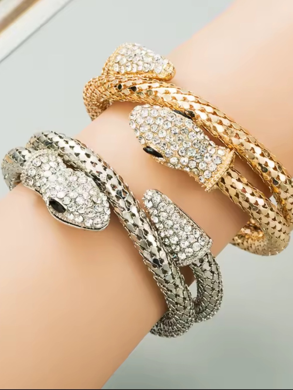 Serpelle Pave Coil Bracelet